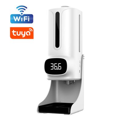 China Dual Soap Dispenser 2021 1200ml k9 pro plus version WIFI the non touch liquid soap machine dispenser digital thermometer for sale