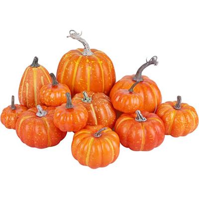 China Large Artificial Halloween Home Decor Durable Customized Thanksgiving Fruit Vegetable Pumpkins Decoration for sale