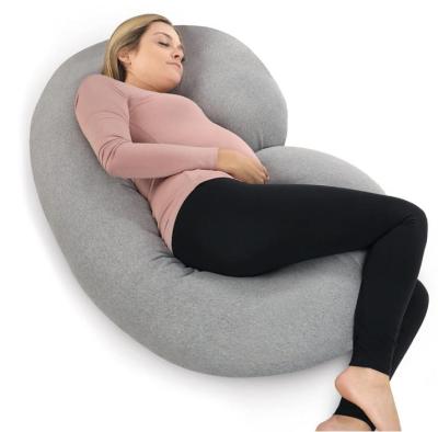 China Anti-Static Manufacturer Supply C Shaped Full Body Sleep Pregnancy Body Maternity Pillow With Velvet Cover for sale