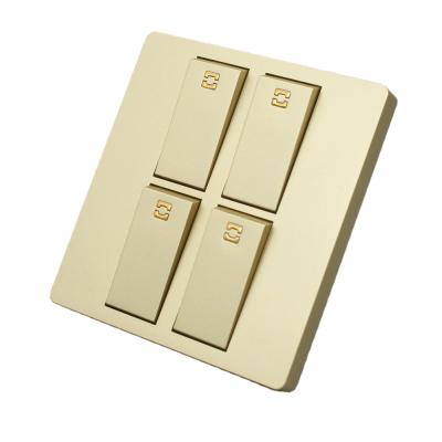 China Wenzhou Factory Direct Wholesale Switch Manufacturers 4 Gang 1 Way Electrical Switch Security For Home for sale