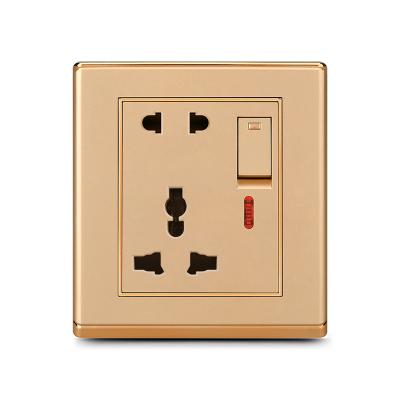 China Safety Factory Supplier 1 Strip + 5 Pin Socket Electrical Wall 5 Pin Socket With Switch for sale