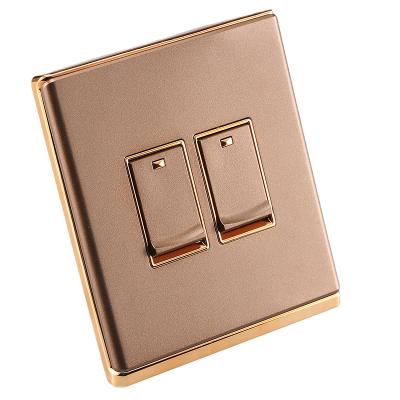 China Standard Wholesale Luxury Safety Security UK Wall Lamp Switch Push Button 2 Way 2 Way Wall Switches for sale