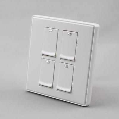 China New type design 86 security factory safety switch 4 bands color fashion white PC flame retardant style sale for sale