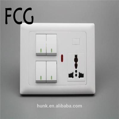 China New Sale Competitive Price Safety Electric Wall Switches German Wall Switch And Socket for sale