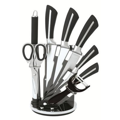 China Viable Camping Multifunctional Serving Demascus Hunting Steak Chef Cheese Bread Cake Kitchen Knife Set for sale