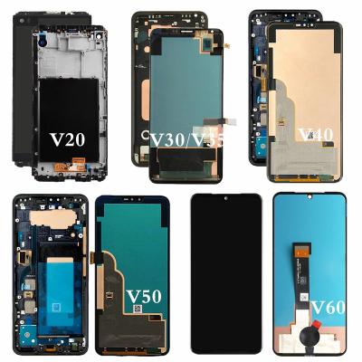 China AMOLED For LG V20 V30 V40 LCD Replacement Screen And Digitizer Display For LG V50 V60 Thinq Screen LCD With Frame for sale