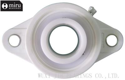 China White Thermoplastic Bearings UCFLPL204 - UCFLPL212  Two Bolt Flange Bearing Units for sale