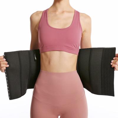 China Slimmer Sweat Belt 3XL Custom Women Comfortable Elastic Waist Trainer Weight Loss Corset Breathable Exercise Fitness Lose Weight Belt For Obesity for sale