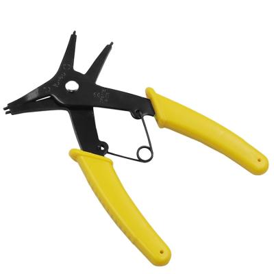 China MULTI FUNCTIONAL 2 in 1 external and internal snap ring pliers dual use snap ring pliers for snap ring installs and removals for sale