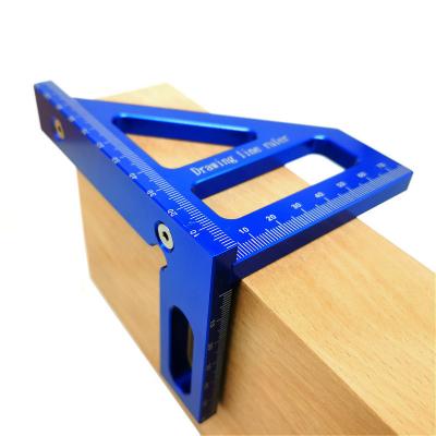 China Hardware Woodworking Square Protractor Aluminum Alloy Miter Triangle Ruler High Precision Layout Measuring Tool For Engineer Carpenter for sale