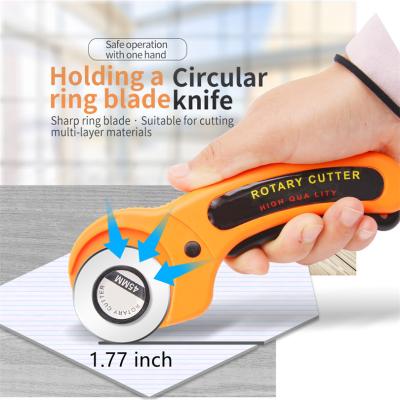 China Quick-change Fabric Rotary Cutter Rotary Cutter For Sewing Quilting Tailor Scissors Tool Dress Cloth Card Paper Roller Cloth Cutter for sale