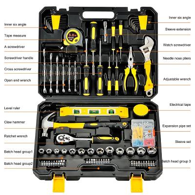 China Car Repair Tools Mechanic Tool Set 108PC Tool Kit For Car Repair Tools Mechanic Tool Set Matte Plating Sockets Open End Wrench Hardware Hand Tool for sale