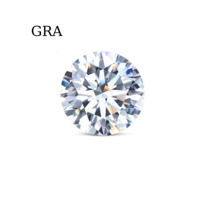 China Hot Sell Luxury Loose Gemstone 0.5ct -5mm Gra Moissanite Natural Vvs Diamond Moissanite Jewelry Certificate Def Color for sale