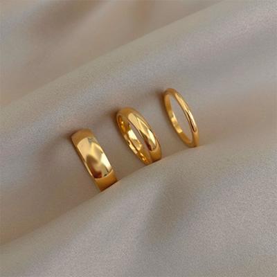 China Other OEM 2mm 4mm 6mm 14K Gold Plated Silver Wedding Band Ring High Polish Plain Dome For Women Men for sale