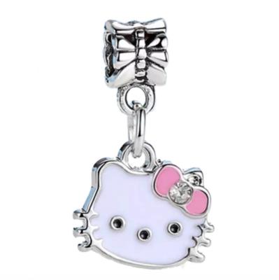 China Other Good Quality Anime Fashion Custom Earrings With Pink Blue Bling Hello Kitty for sale