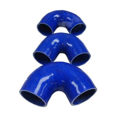 China Silicone+Polyester/Silicone+Aramid Customized  Corrosion Resistant Silicone 135 degree/180 degree elbow U shape Radiator hose elbow for sale