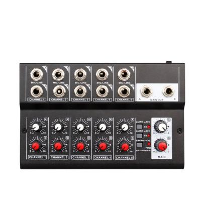 China Portable Mini mixer 10 channel Mic-Line mixer built-in echo effect digital audio live singing recording sound card mixer for sale