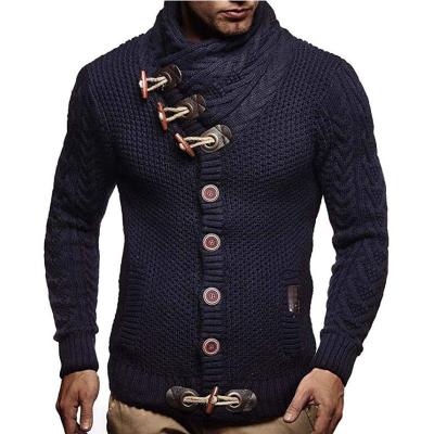 China 2021 hot sale men's turtle neck turtle neck pullover sweater thick cardigan male coat wear cotton sweater for sale