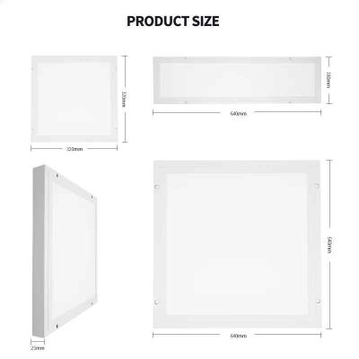 China Modern High Quality Led Panel Light Adjust Recessed Or Surface Mounted Ceiling Light 60*60 Flat Display Panel Light for sale