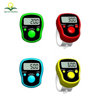 China China Cheap Price Digital Electronic Plastic Muslim Finger Ring Hand Tally Counter Counter With LED 3.5*2.5*1.8cm for sale