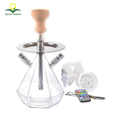 China Wholesale Factory Wholesale China Shisha Hookah Pipe 2 Hose Smoking Acrylic Hookah Narguile China Shisha for sale