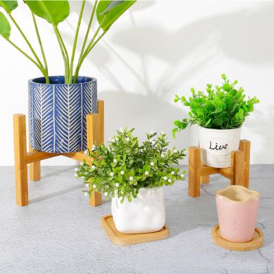 China American style stand flower wood, garden flower stand pots rack rack, 3 tier wooden flower stand for sale