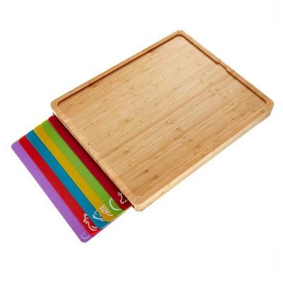 China Sustainable Bamboo Cutting Board Drawer Cutting Board To Match Plastic Cutting Board for sale