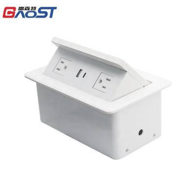 China Convenient Table Top Pop Power Outlet Socket With Type C Charger And Wireless Charger for sale