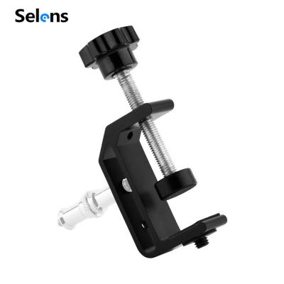 China Camera Accessories Selens Desktop Clamp Light Stand Adjustable Tripod Magic Arm Stand For Livegame RingLight LED Camera Video Snap Light Accessories for sale