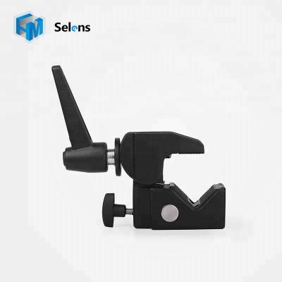 China Selens Aluminum Studio Clamp Multifunctional Super Clamp Studio Clip With Stud Holder for sale