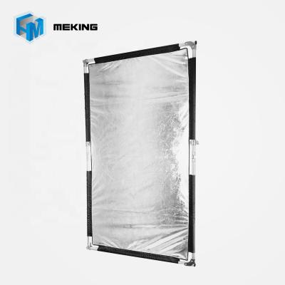 China Meking 100x160cm Flag Panel Stainless Light Video Photo Studio Control Reflector With Silver/White Cloth for sale