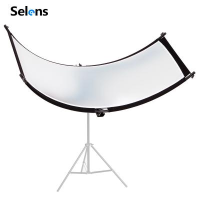 China Selens 105x260cm Nylon Photography Arclight Pom Cloth Eyelighter Curved Reflector U-shape For Studio For Large Size Photography for sale