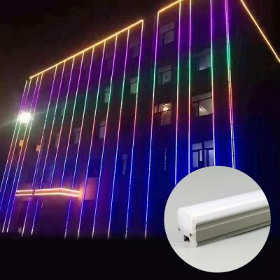 China Hotel Pixel Tube Light RGB Accessible Linear Led Display Buliding Facade Advertising Lighting for sale