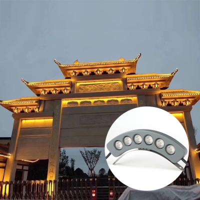 China Lighting Fixtures Wholesale Price Modern Outdoor Corrugated Lamp 6W 24V Special Shape Tile Roof Decorate LED Flood Light For Landscape Lighting for sale