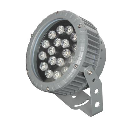 China High energy outdoor round LED floodlight price 36W 12W 24W 18W led flood light DMX RGB LED flood light for sale