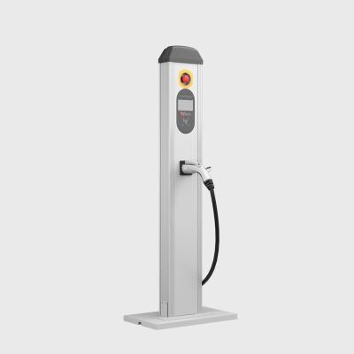 China 3 Phase Level 2 EV Charger 62196 Adapter Pole Mounted EV Car Charging Station 22kw charger for ev for sale