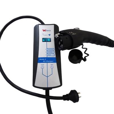 중국 7kw 32A Portable AC EV Charger with Mode 2 EV Charging Cable 판매용