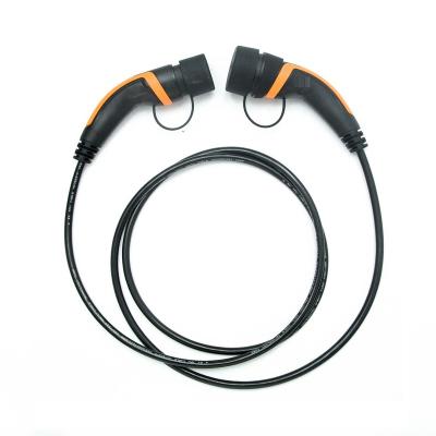 China AC type 2 to type 2 ev adapter electric car charging cables ev charger connector for sale