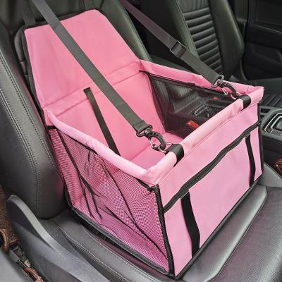 China Durable Breathable Safety Mesh Travel Luggage Waterproof Pet Car Seat Carrier For Dogs for sale