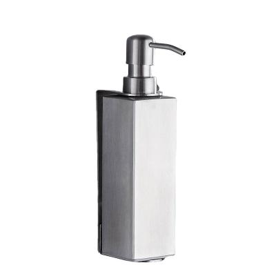 China Falangshi Soap Dispenser Bathroom Accessories Modern High Quality Black 304 Stainless Steel Wall Mounted Liquid Soap Arrange WB8600 for sale