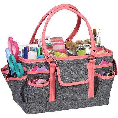 China Stocked Organizer Tote Storage Art Caddy Craft Bag for Sewing and Scrapbooking Opens Supply for Supplies and Tools for sale