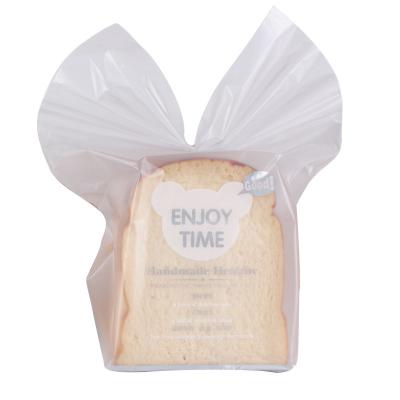 China Disposable Bake Beveled Hot Toast Bag Bake Bread Self Seal Mouth Transparent Bag for sale