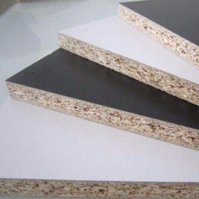 China Modern Cheap Melamine Particle Board Melamin Chipboard With Two Sides / 12mm 16mm 18mm Particleboard White Flakeboards Customize 2 Years for sale