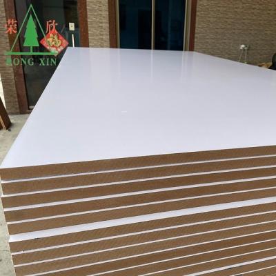 China Wholesale Modern Factory Price Furniture Cabinet 3mm 5mm 12mm Laminate White Melamine 18mm Faced MDF Board Melamine Plywood for sale