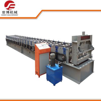 China Galvanisierte Stahlboden-Plattform-Rolle, die Maschine mit hydraulischer Uncoiler-Maschine bildet zu verkaufen