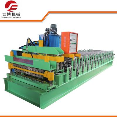 China Double Layer PPGI And GI Panel Cold Roof Sheet Roll Forming Machine Line 1050-1035 for sale