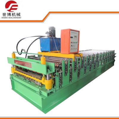 China Roof Use Double Layer Corrugated And IBR Profile Steel Roofing Sheet Roll Forming Machine 1035-1040 for sale