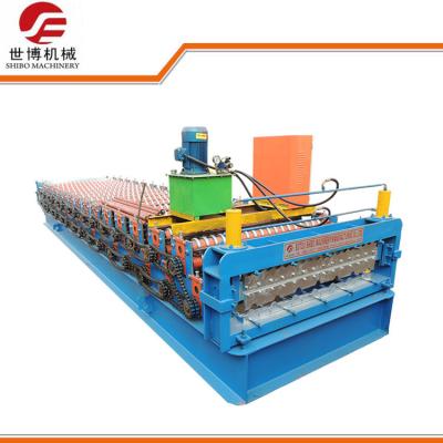 China Color Coated Sheet Metal Roll Forming Machine , Metal Roofing Roll Former  for sale