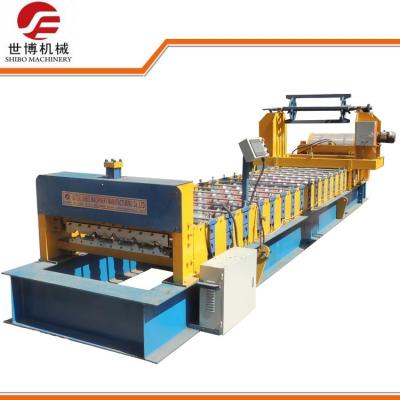 China Steel Sandwich Panel Production Line , Roofing Sheet Roll Forming Machine for sale