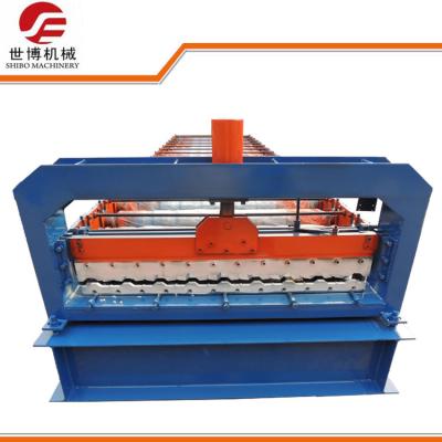 China Blue Color Coated Steel Sheet Metal Forming Equipment For Roofing Production for sale